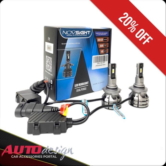 Lampu Led Mobil Novsight N38 Headlight Dan Foglight Mobil Terbaru