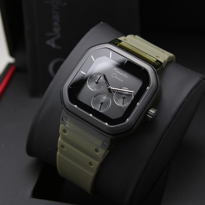 Jam Tangan Alexandre Christie AC 2811 Tali Rubber Wanita / Cewek Original