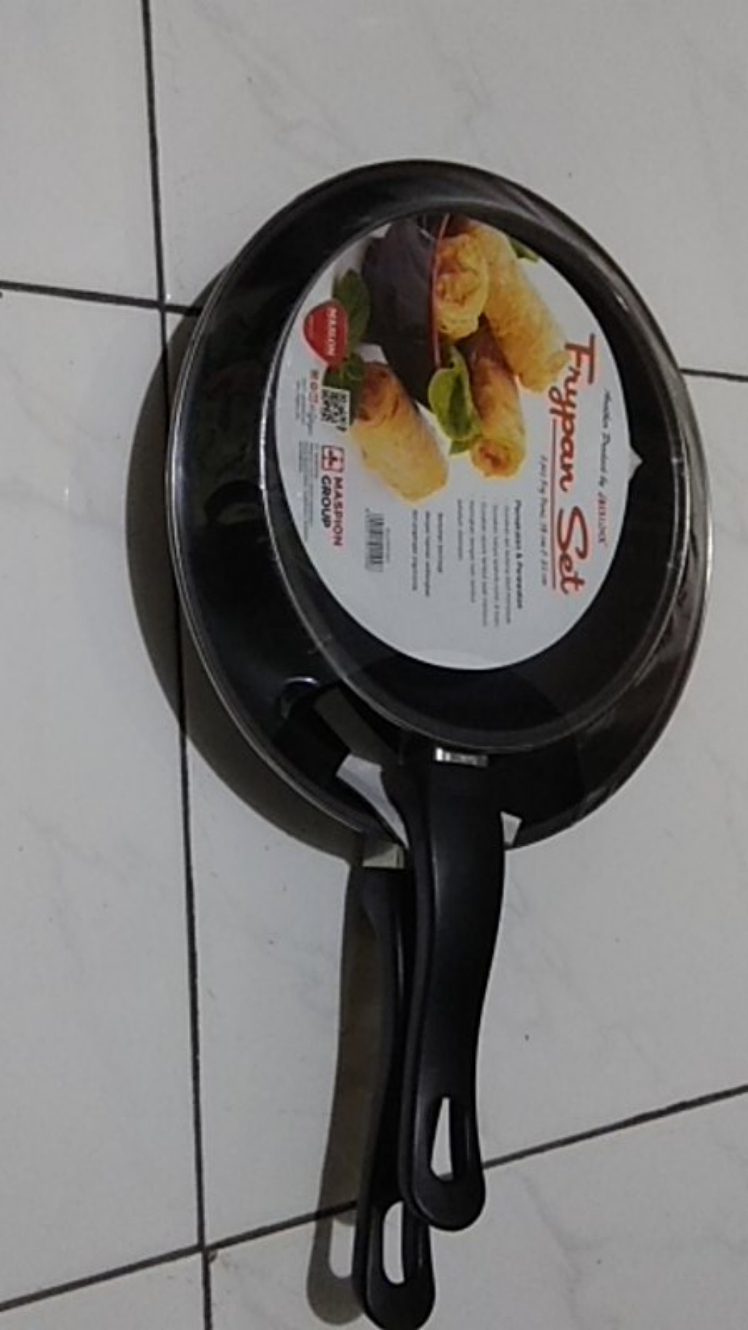 Maspion Wajan Teflon Frypan Set 2 Pcs - 18 Cm & 23 Cm