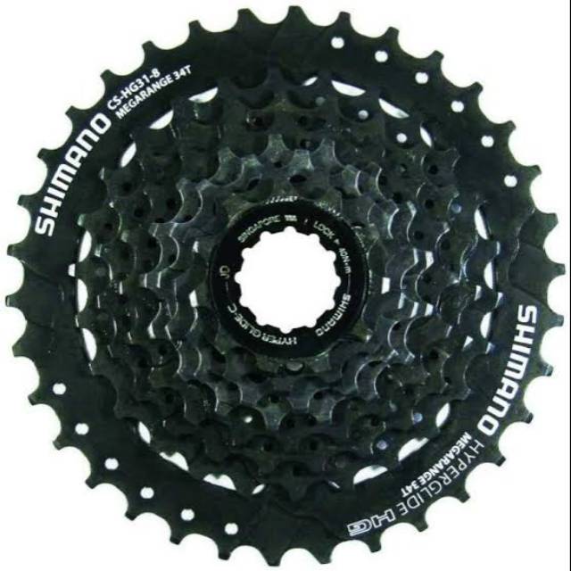 Sprocket Gear Shimano 8 Speed HG31 Megarange 34T