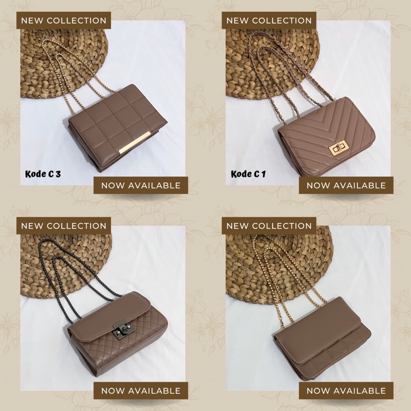 Tas Wanita Sling Bag Tas Bahu Pilihan Warna Choco