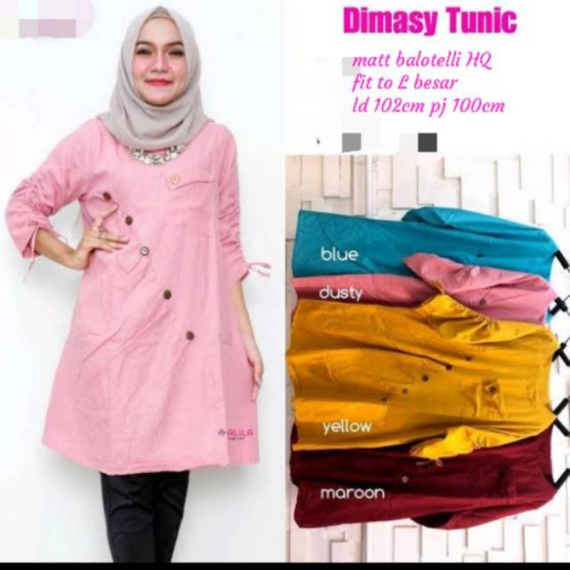 Dimasy tunik atasan wanita fashion remaja muslim