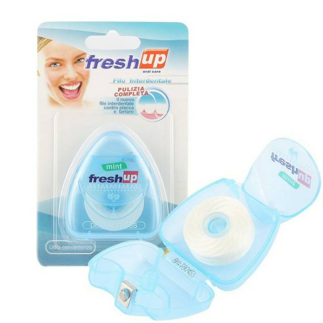 Dental Floss Benang Gigi Mint 50m 50meter FRESH UP