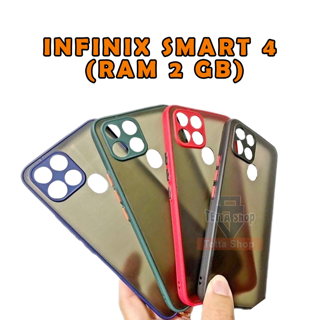 Case Infinix Smart 6 Varian RAM 2 GB 4 GB I Silikon Viral Kekinian Belakang Transparan Pinggiran Berwarna Tombol Warna Mencolok I Metal dan Kuat Anti Retak I Matte