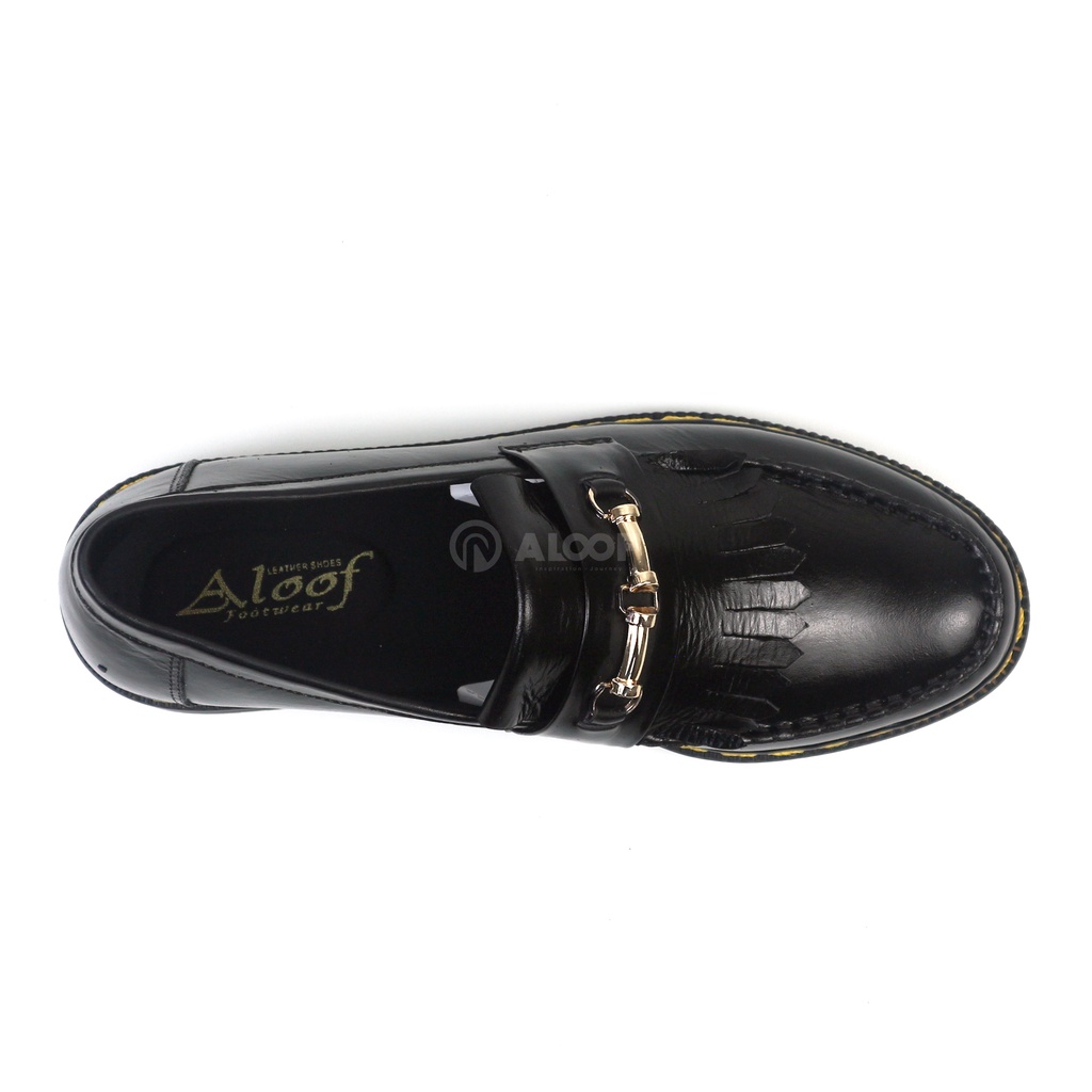 36-40 Aloof V5 - Sepatu Wanita Flat Loafers Kulit Asli Pantofel Formal