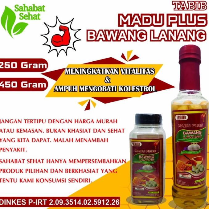 

Madu Murni Plus Bawang Lanang Tabib 450 Gram 450Gr (100% Asli) Moomtaz
