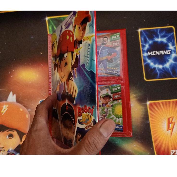 [MC76] Dek Arena Bertarung Boboiboy Galaxy Card Waterproof Anti Pudar + ALBUM ﹃ 24