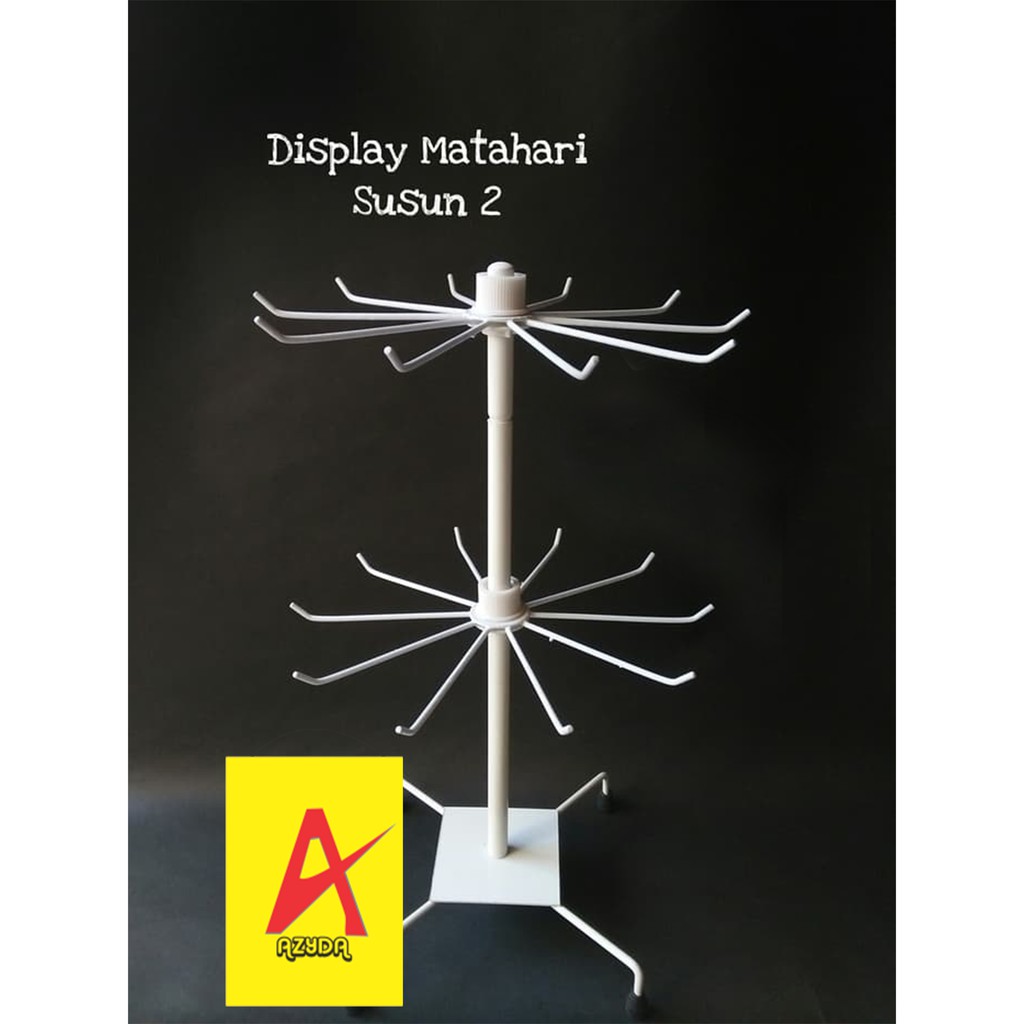 Rak Display Aksesoris Gantungan Matahari 2 Susun display Rak Display Aksesoris Gantungan Matahari 2 Susun display