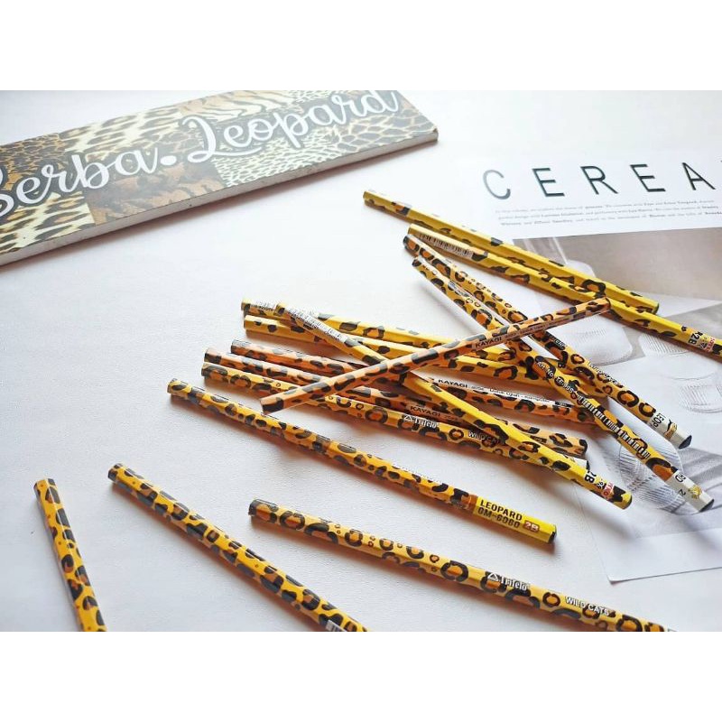 

(serba.leopard) pensil leopard import macan cheetah animal print