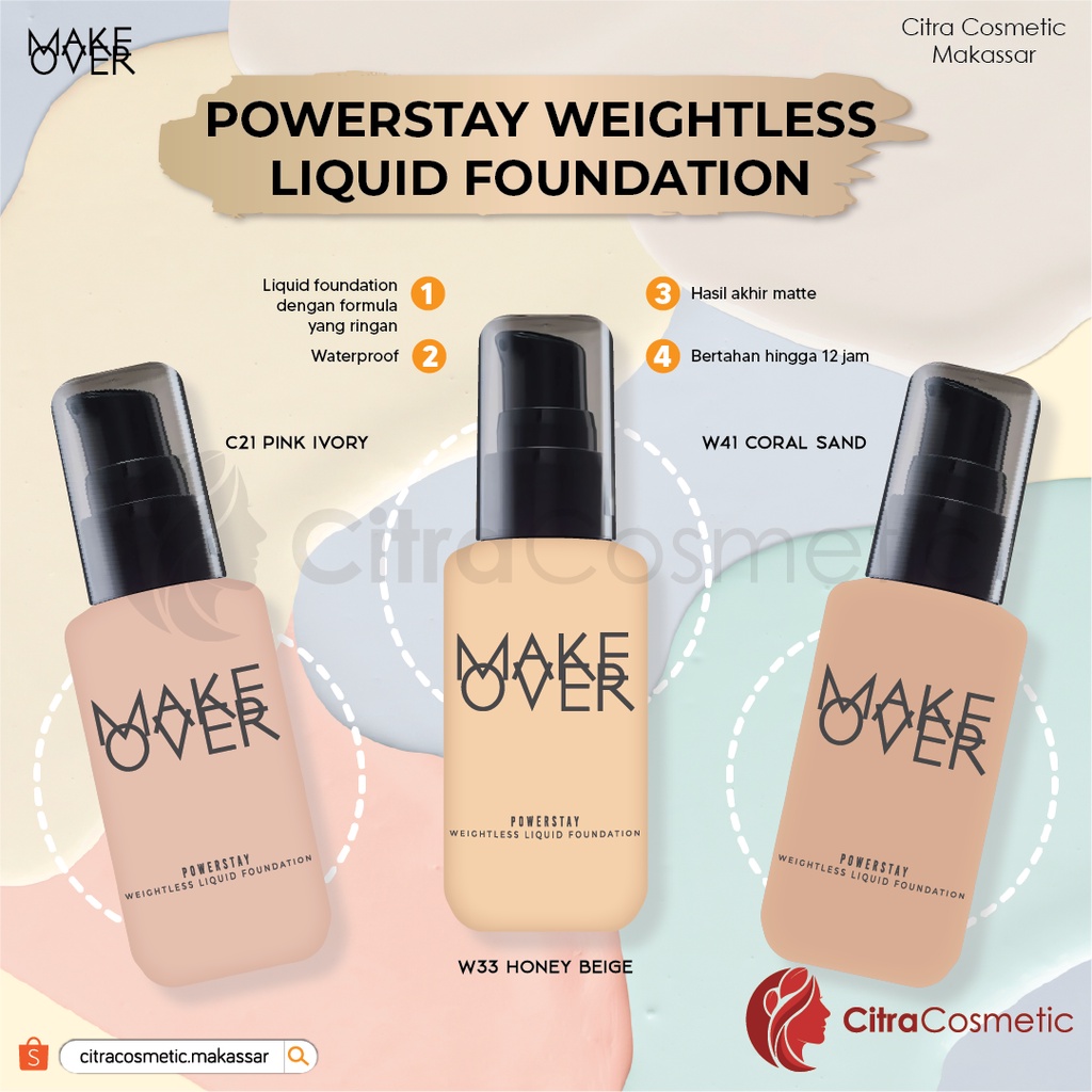 Make Over Powerstay Weightless Liquid Foundation 33Ml