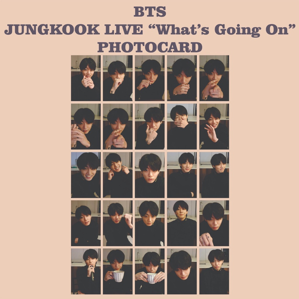 PHOTOCARD JUNGKOOK V LIVE 070622 150622