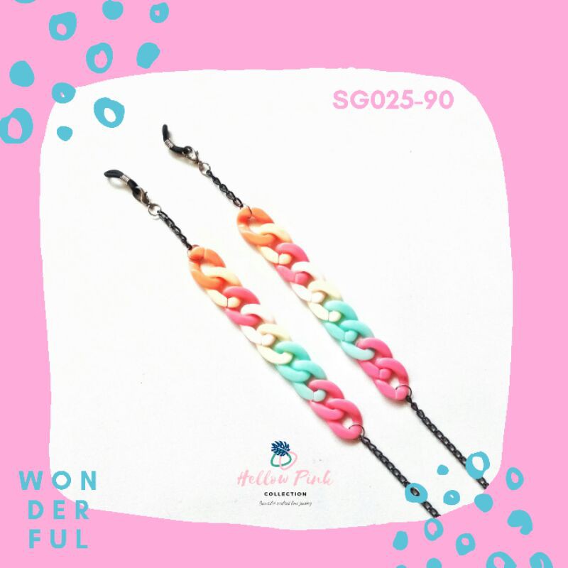 Strapglasses rantai pastel | tali kacamata | Rantai kacamata