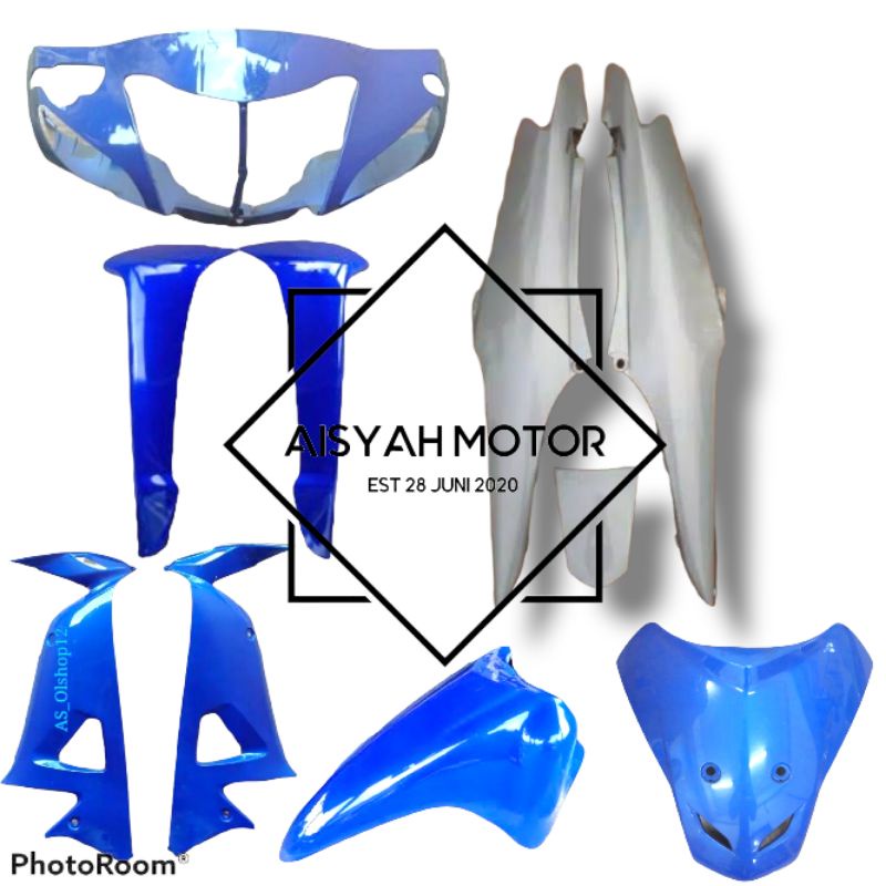 Bodi Halus Honda Supra Fit New Cakram Warna Biru Silver