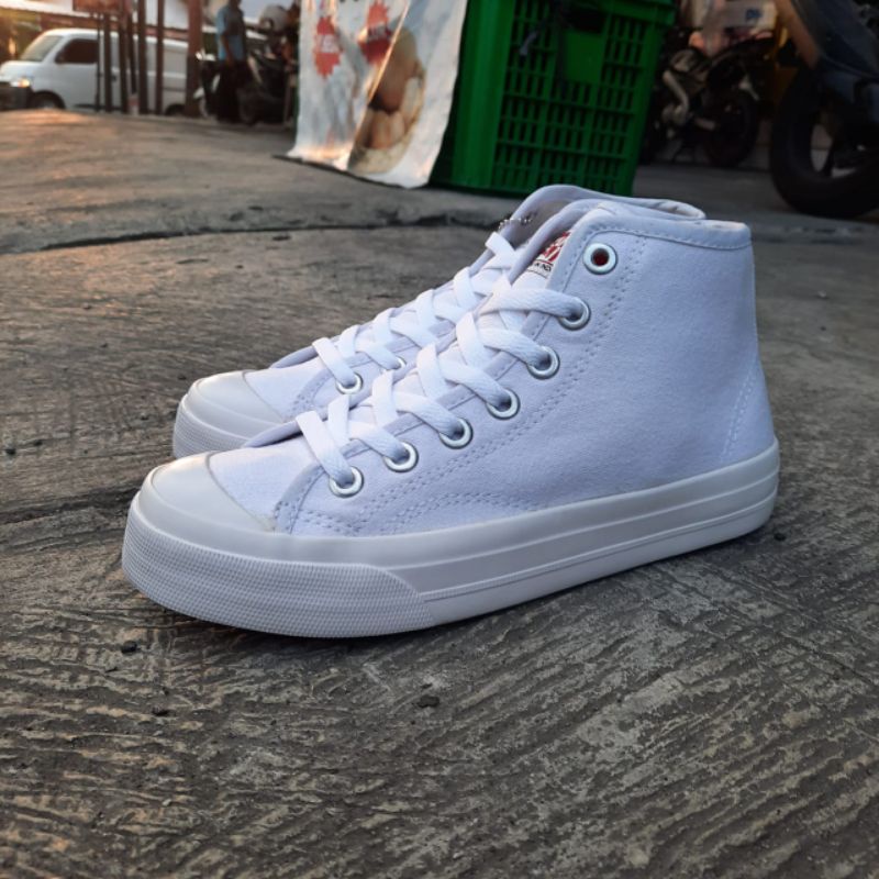 Sepatu Ventela Basic All White High Ventella Basic Full White Vantela Shoes Original