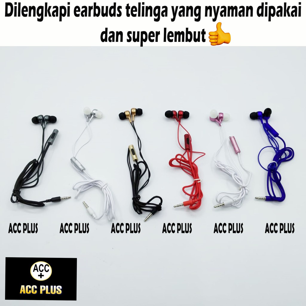 HEADSET HANDSFREE UNIVERSAL AZ-009 EXTRA BASS HIGH QUALITY - ACC PLUS