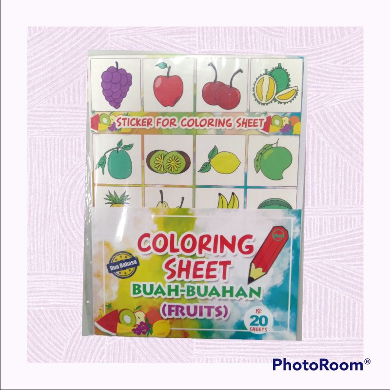 

COLORING SHEET BUAH BUAHAN (FRUITS)