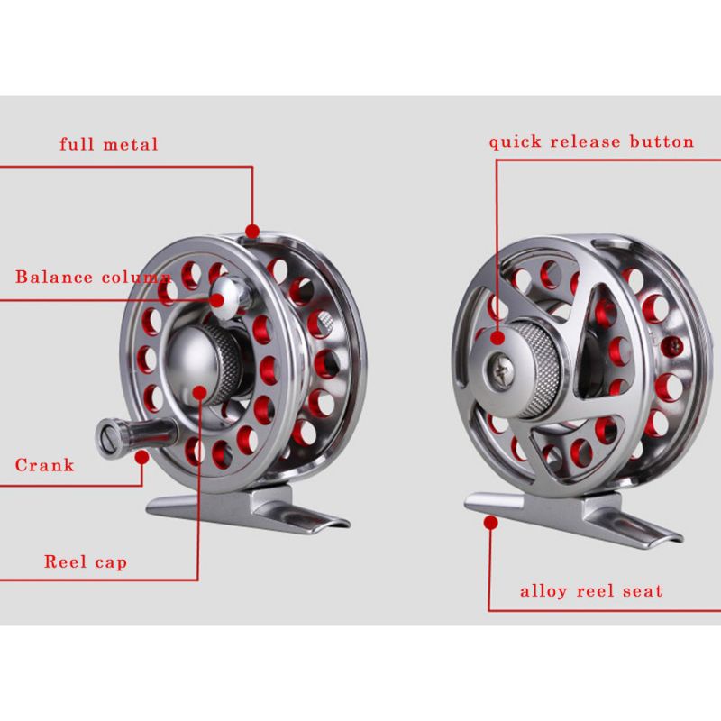Reel pancing Tokos One Way Aluminium Lieyuwang DS 50 DS60 Max Drag Up To 7Kg