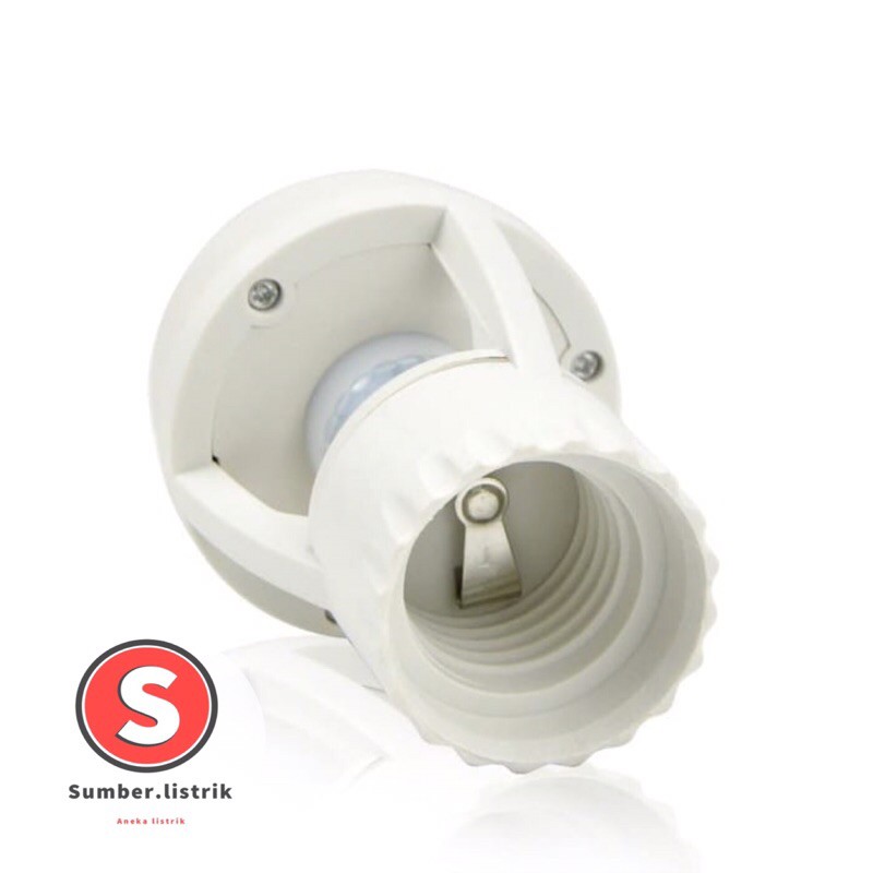 Smart Fitting E27 Lampu Bohlam Motion Sensor Gerak Otomatis Nyala