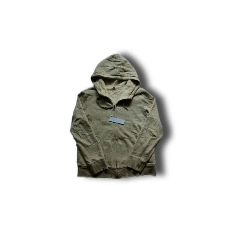 Hoodie Zipper Sherpa Uniqlo/Hoodie Pria dan Wanita