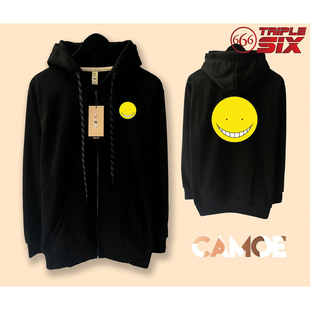 Jaket Hoodie Zipper Anime Koro Sensei Assasination Classroom