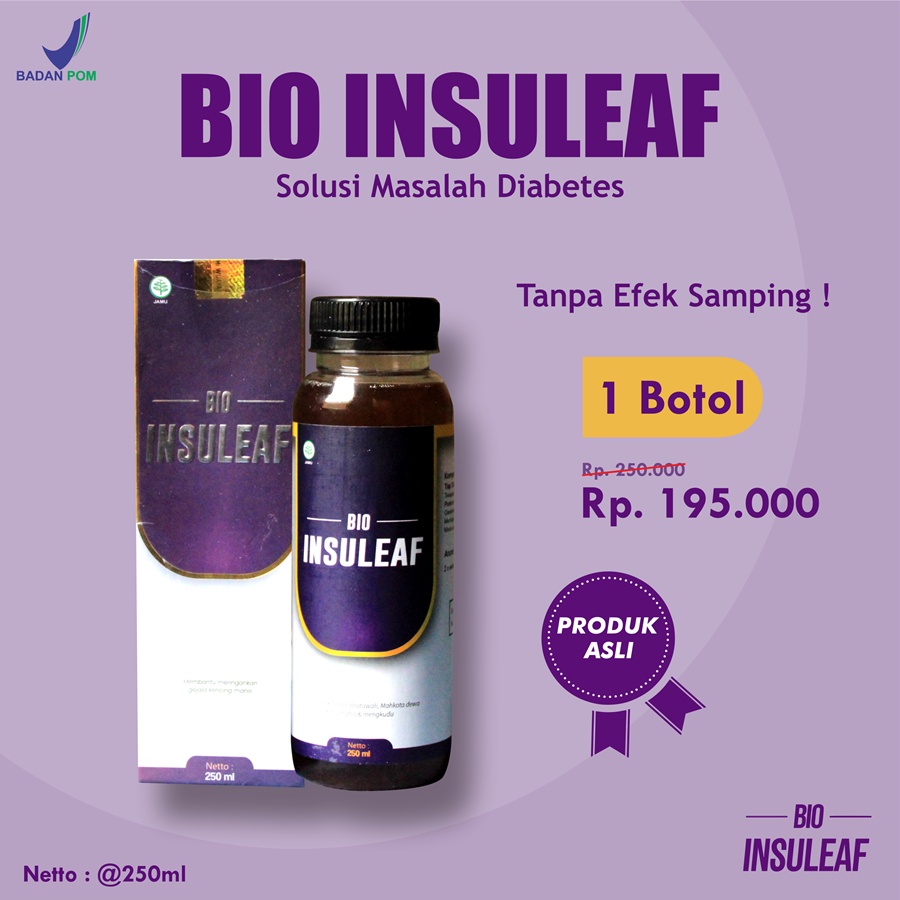 Bio Insuleaf Herbal Atasi Diabetes Ori