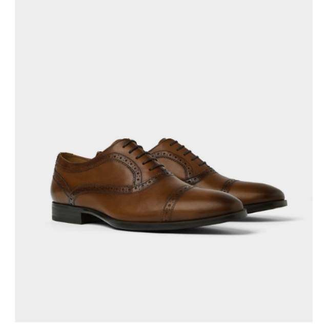 

ORIGINAL with BOX n TAG Zara Tan Leather Brogues