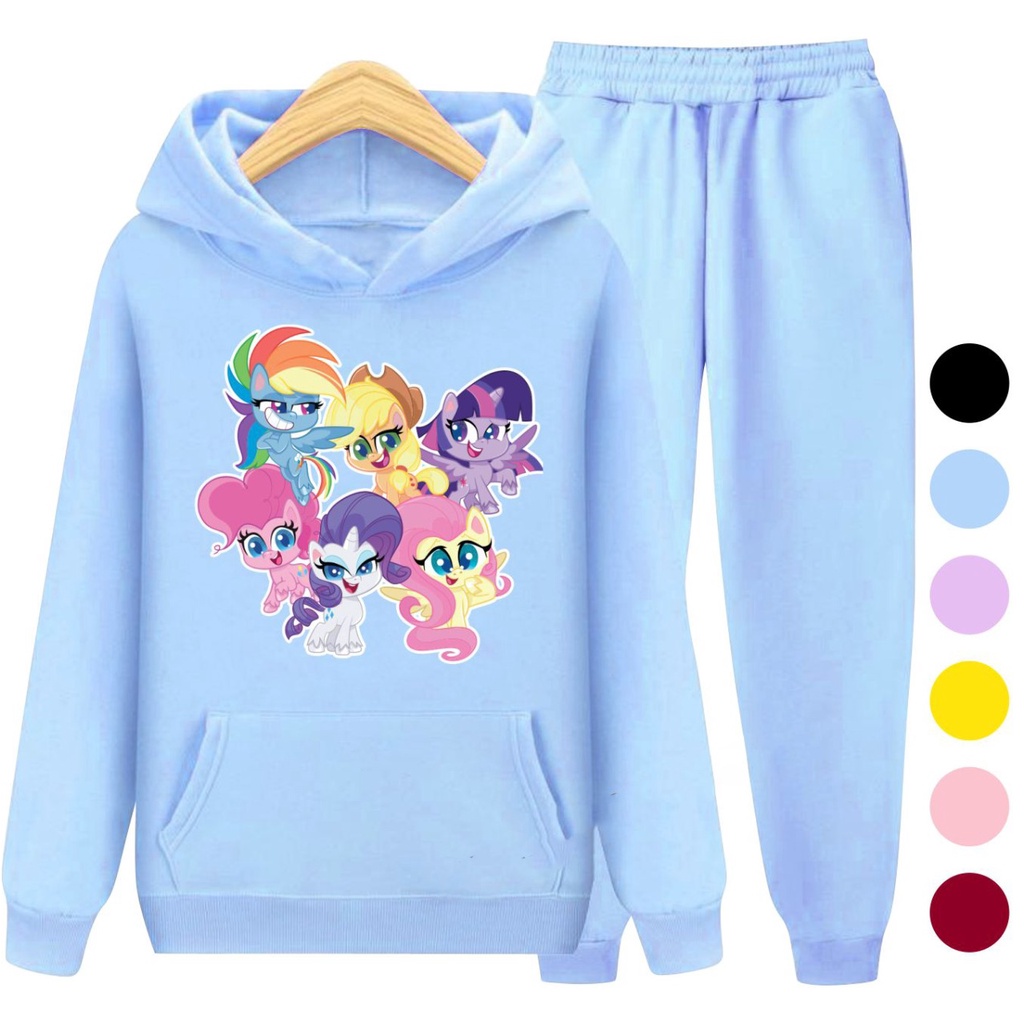 Setelan Anak Sweater Hoodie KUDA PONI 03 / Baju Anak Terbaru Kekinian Korea