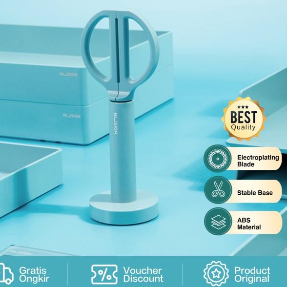 

✤ Nusign Scissors / Gunting Dengan Tempat Anti Slip NS051 - Putih ◙