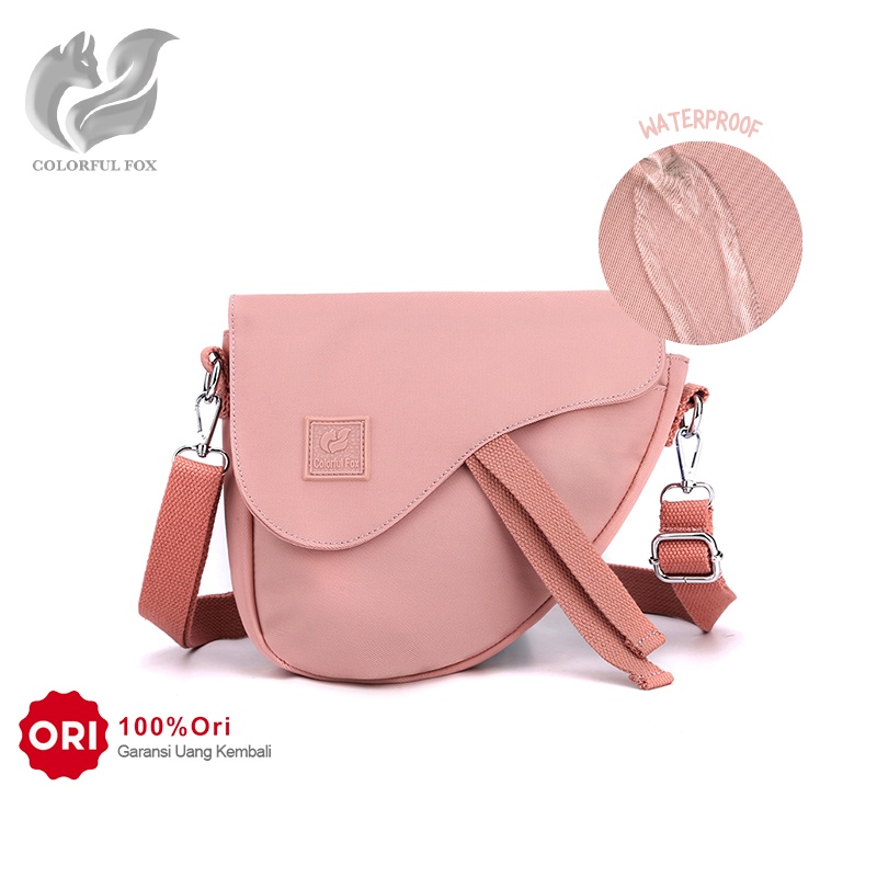 Tas Selempang Wanita COLORFUL FOX 0488 Sling Wanita Shoulder Bag Wanita Tas Anti Air WATCHKITE WKOS
