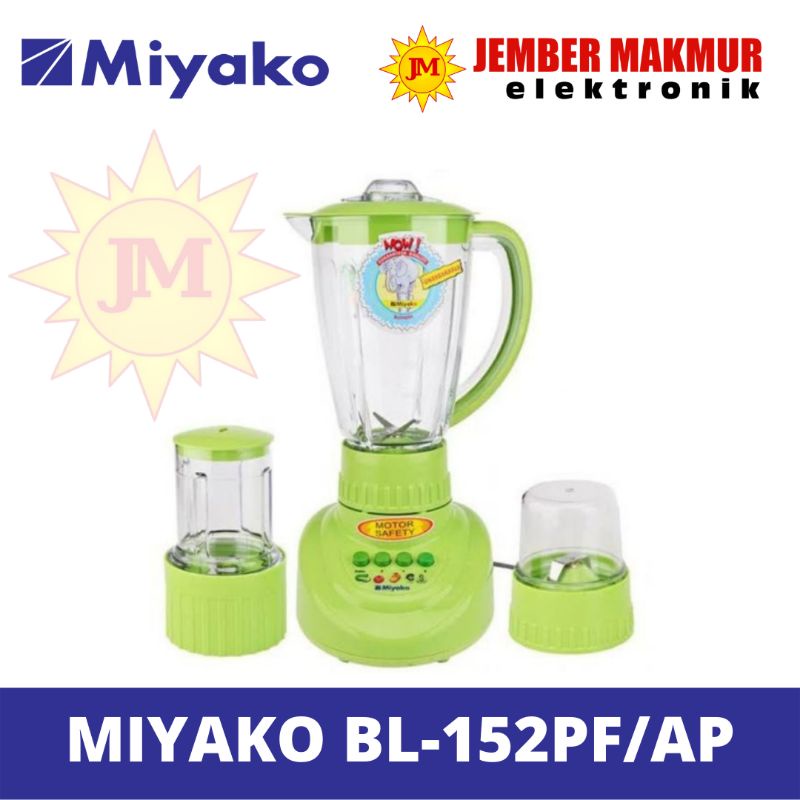 MIYAKO BLENDER BL-152 PF/AP / BLENDER MIYAKO JUMBO PLASTIK 3IN1 BL152PF/AP 1,5L