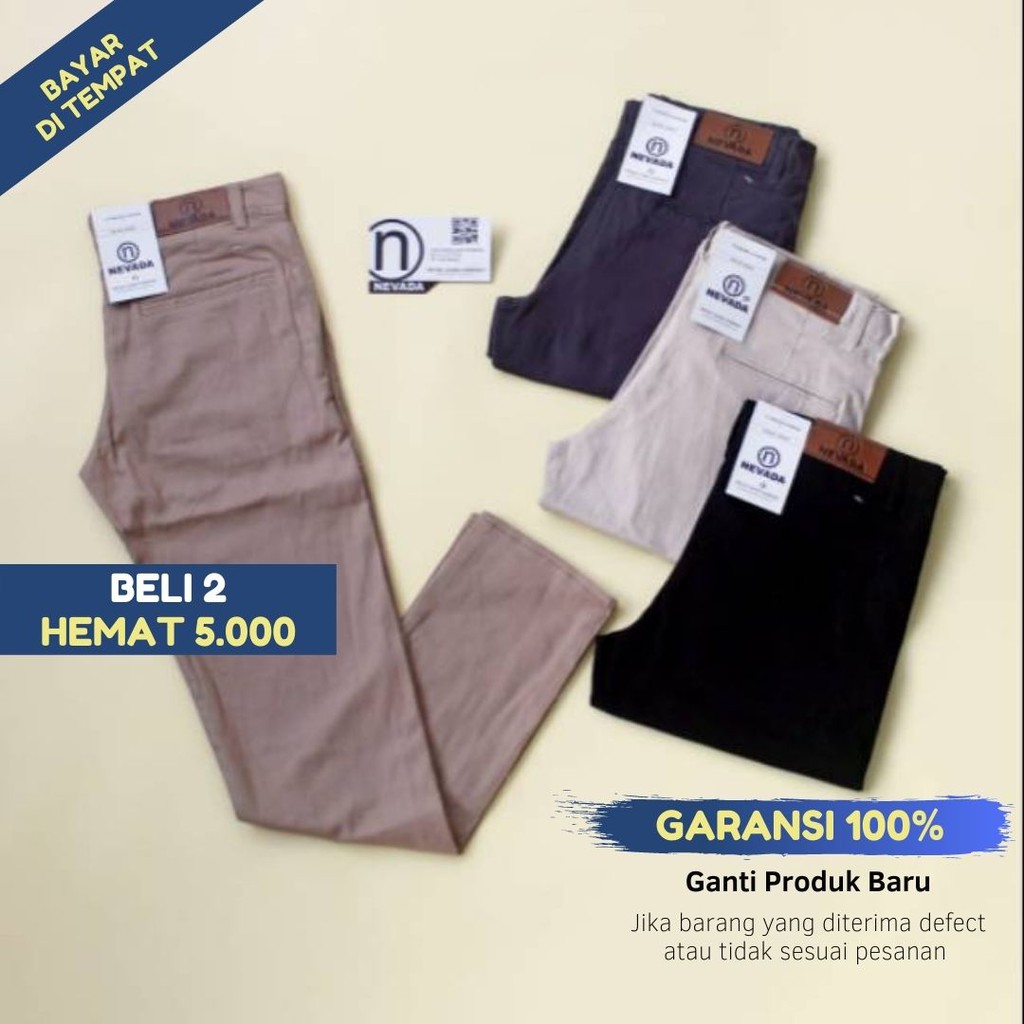 [COD] Celana Chino Cinos Chinos Cino Clana Standar Reguler Panjang Pria size 28 - 32 Murah Surabaya