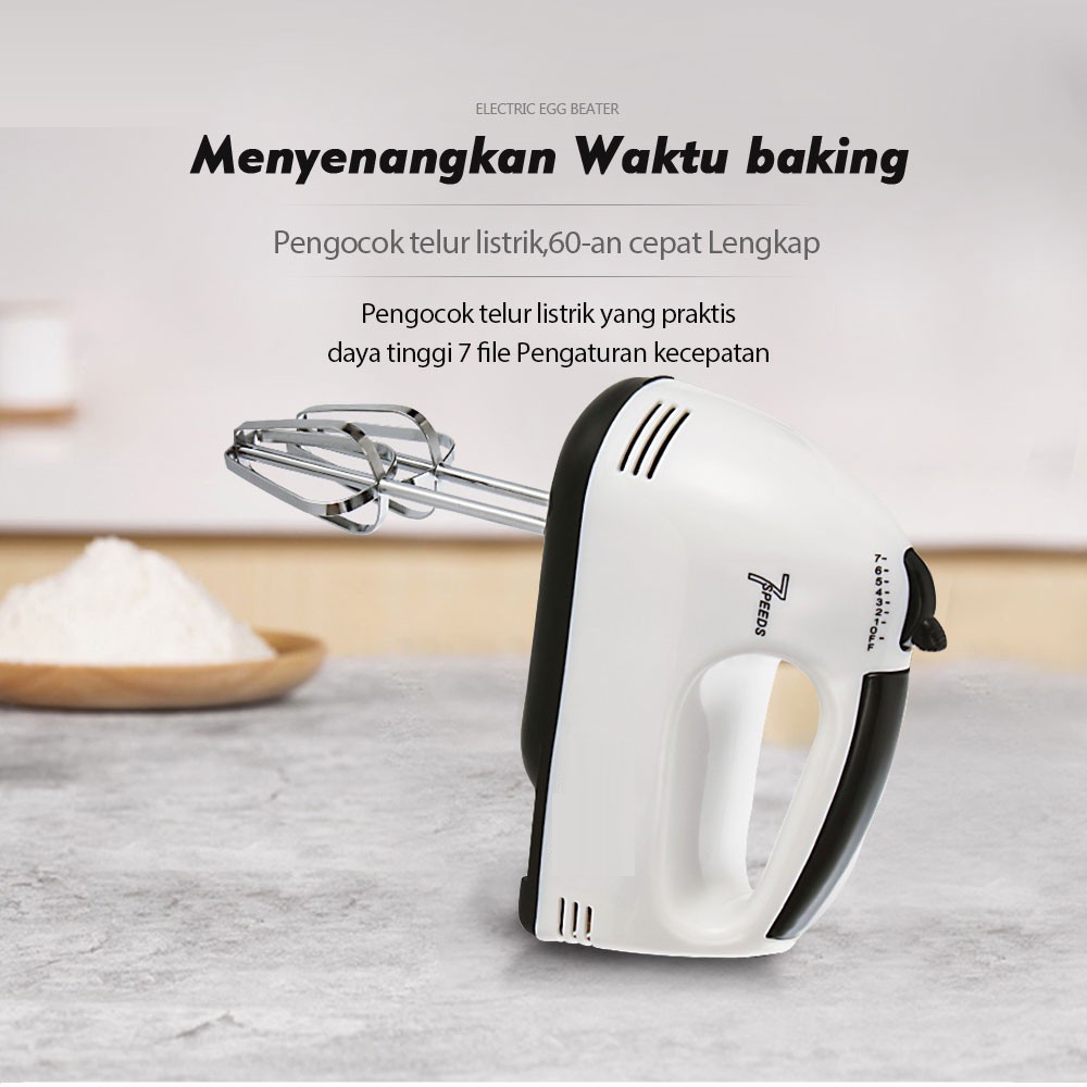 【COD+dalam stok+Pengiriman Cepat】Mixer Scarlett Mixer Kue dengan 7 kecepatan/Hand Mixer  Mikser Tangan 7 Kecepatan Pengaduk Adonan Kue Roti Mixer Murah Berku