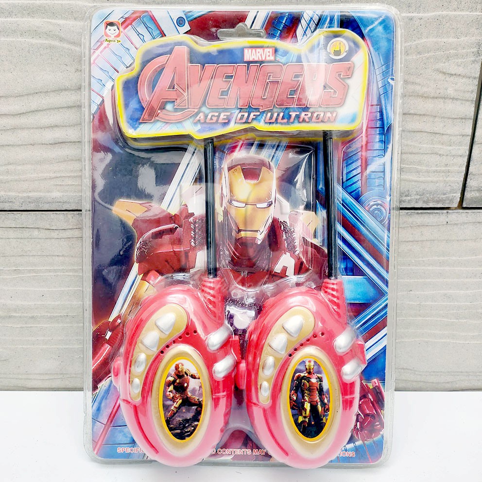 Walkie Talkie Avengers Iron Man Mainan Walky Talky HT Handy Talky Anak