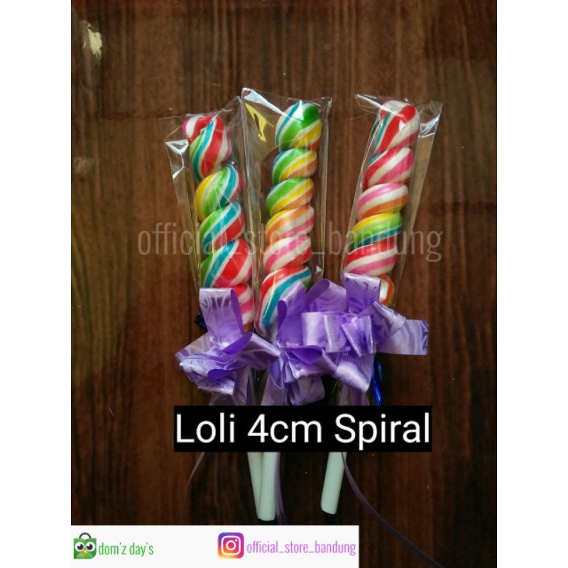 

20pcs permen lollipop lolipop pelangi souvenir bentuk spiral