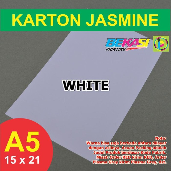 

Unik Kertas Karton Jasmine A5 - WHITE Limited