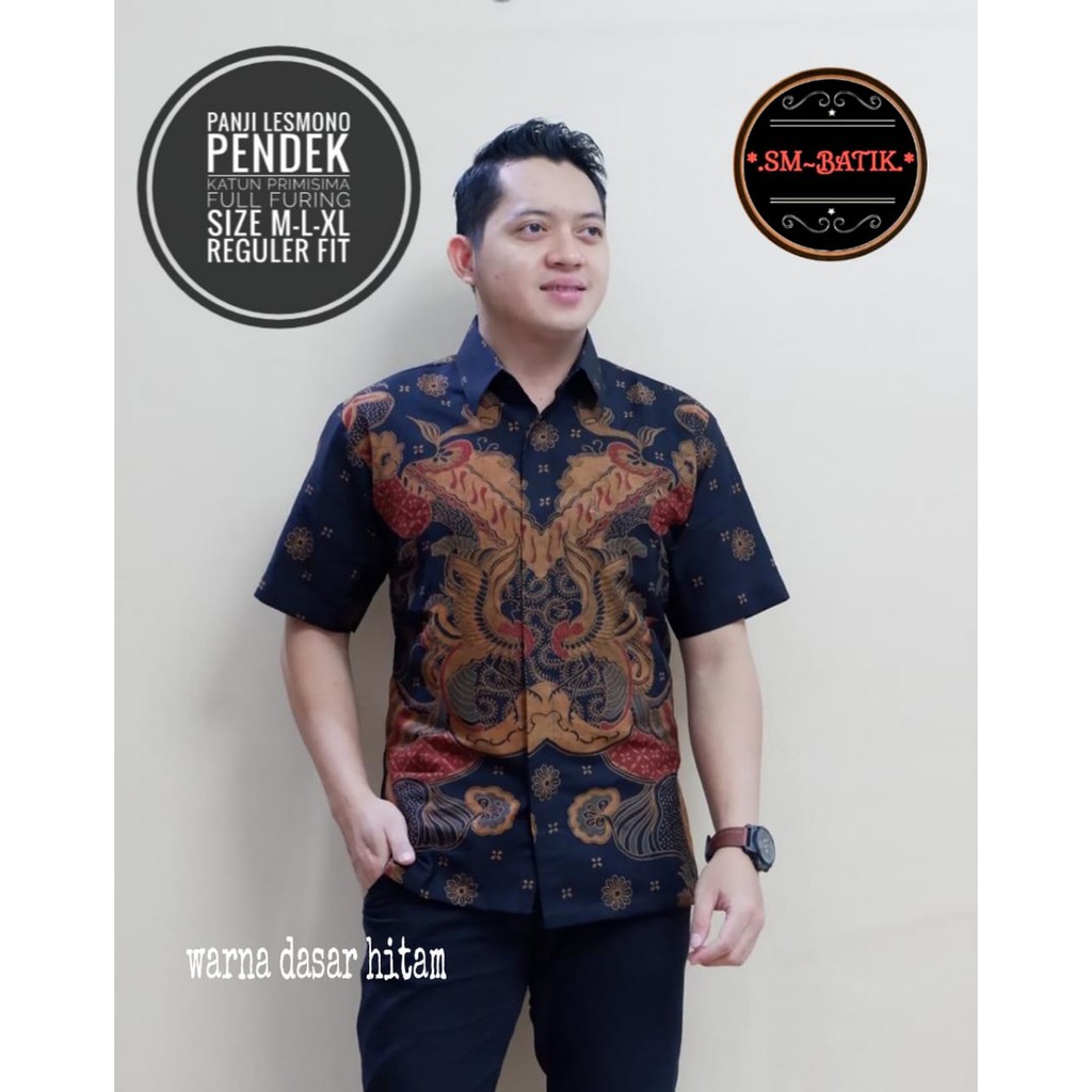 PANJI LESMONO SM BATIKSOLOAMANAH KEMEJA BAJU BATIK PRIA SOLO LENGAN PENDEK PANJANG LAPIS FURING ATASAN BATIK PREMIUM MODERN KATUN HALUS KLABANG IRENG WISAKA KUNING KLABANG ABANG CANDRAGUNA ADIDHARMA HARDINOTO BRATAJAYA SAUJANA PARANG BIRU WIJOYOKUSUMO KLA