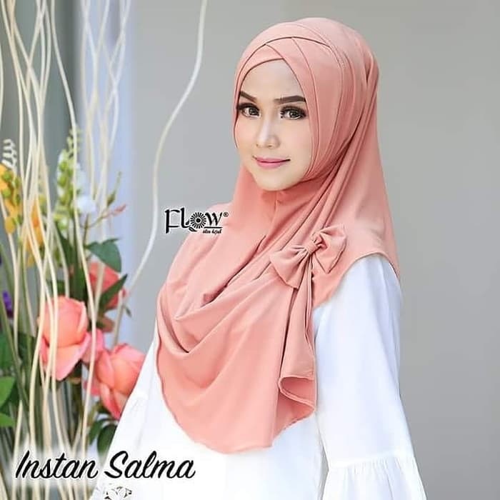 Jilbab Hijab Original Khimar Pashmina Instan Salma by Flow Idea Berkualitas