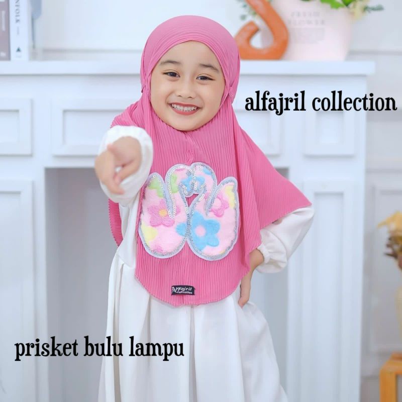 Hijab bergo plisket anak#plisket lampu#plisket led#hijab anak#