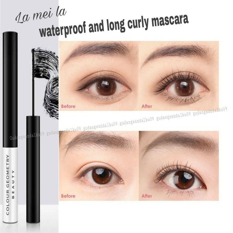 Mascara Waterproof and Long Lasting Black Colour Untuk Memanjangkan Melentikkan Menebalkan Bulu Mata Secara Instan