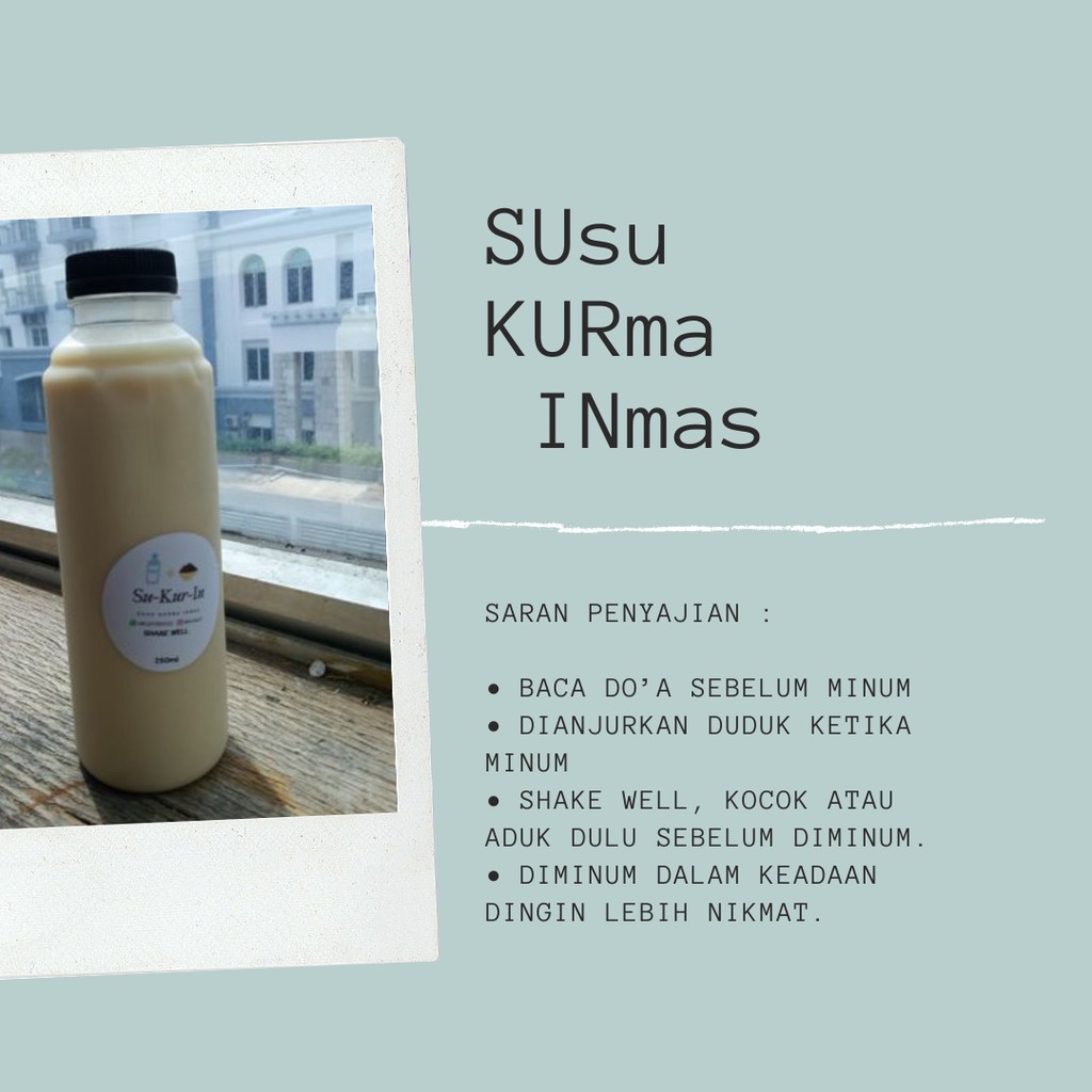 Susu Kurma Minuman Sehat Asi Booster Untuk Ibu Hamil Dengan Kurma Premium Homemade Indonesia