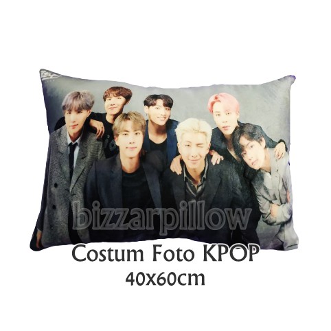 Bizzarpillow Bantal Foto Custom Fullprint 40x60 cm KPOP BTS BZ028