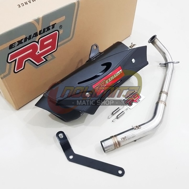 Knalpot Racing R9 Misano Full System FREE DB Killer Honda Vario 125 150 Tahun 2018 UP