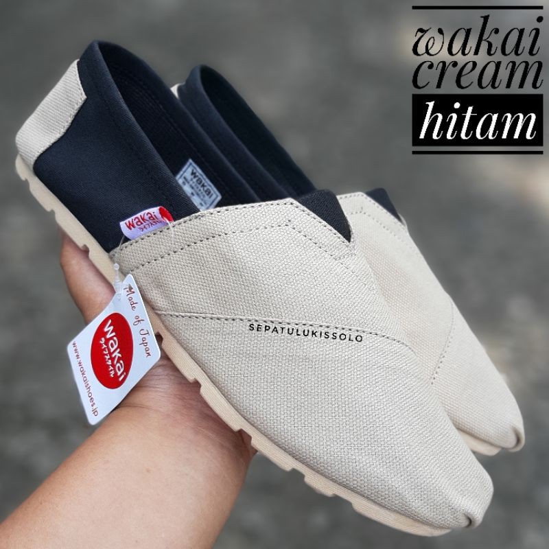 Sepatu Wakai Slip On pria Wanita Grade ORI