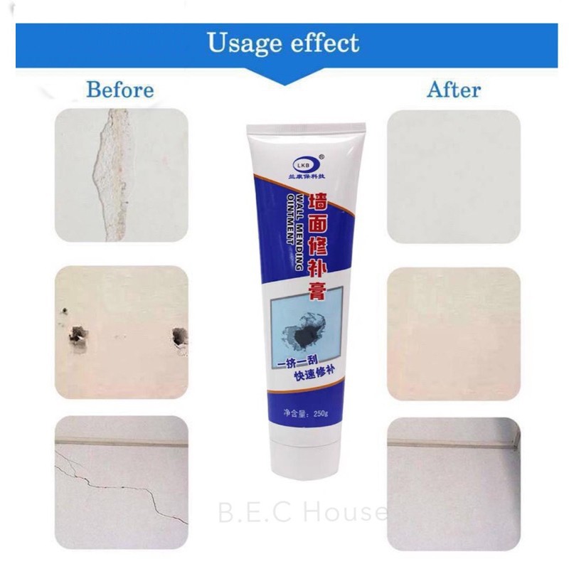 WALL REPAIR PASTA DEMPUL PENAMBAL DINDING CREAM INSTAN WATER PROOF