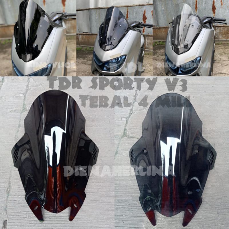 VISOR NMAX NEW TDR MINI SIRIP V3 WINSHILED NMAX NEW TDR MINI SIRIP V3 TDR MINI SIRIP