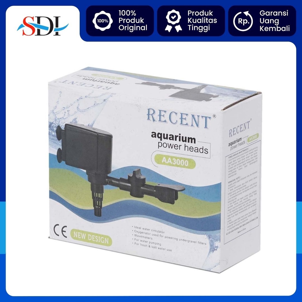 POMPA CELUP AQUARIUM RECENT AA 3000 2M 2400L/H