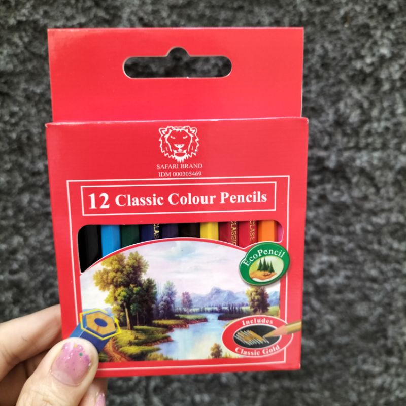 Pensil 12 warna SAFARI/ MONTANA Pendek