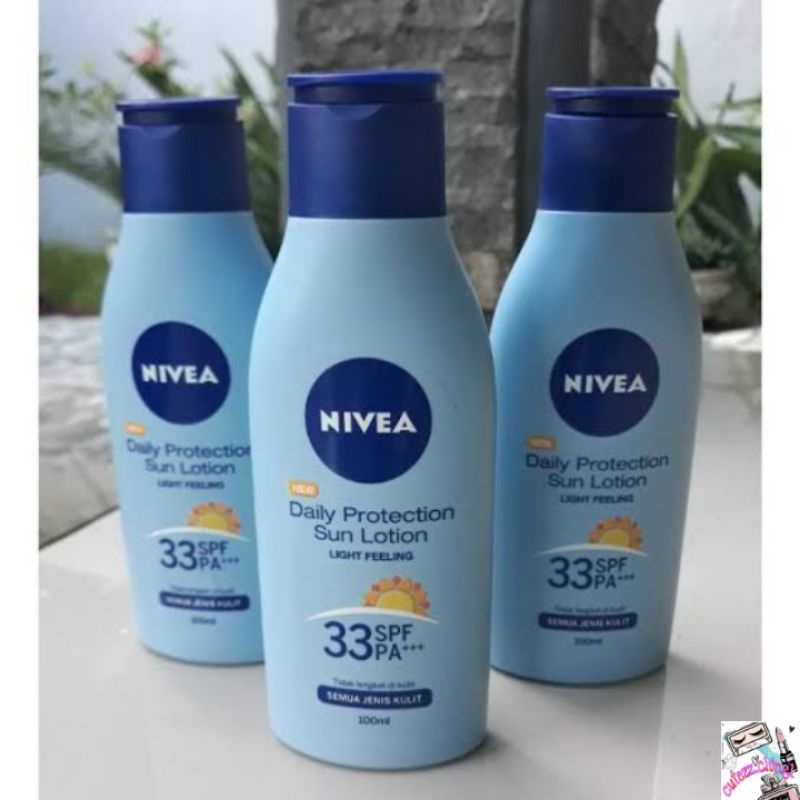 ☃️Cutezz_Ching1☃️Nivea Daily Protection Sun Lotion SPF33 (100ml)