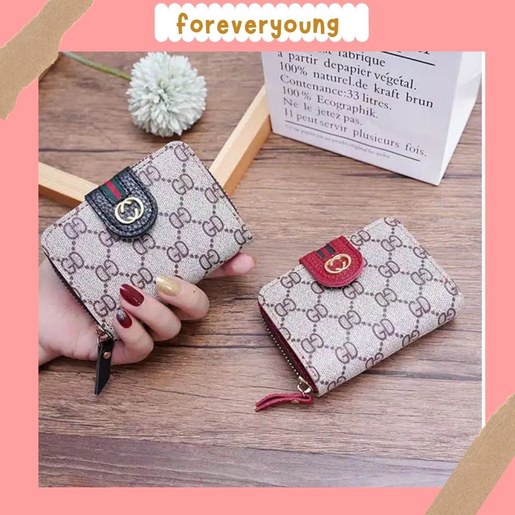 ( Fy ) COD DOMPET IMPORT DOMPET WANITA DOMPET MURAH MOTIF GD LIPAT MURAH DOMPET MINI REAL PIC