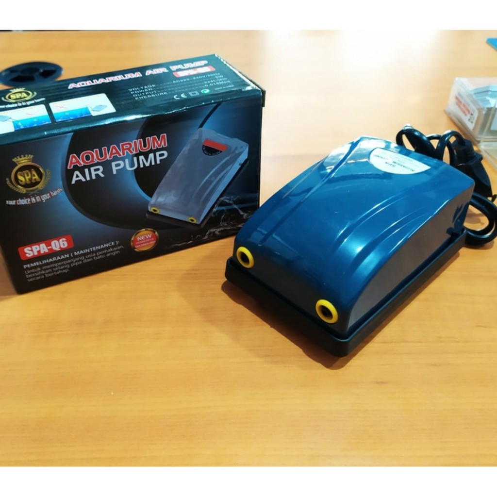 Mesin Gelembung 2 lubang / Aerator Aquarium / Air Pump (MERK SESUAI STOK)